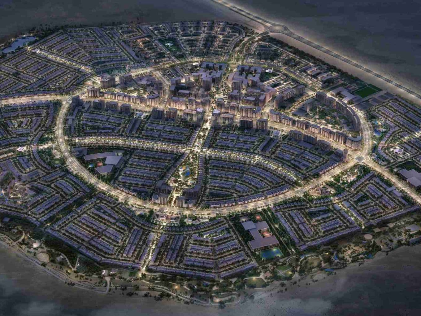 Al Ghadeer aerial overview